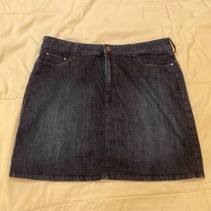 Denim skirt, dark wash, Croft & Barrow